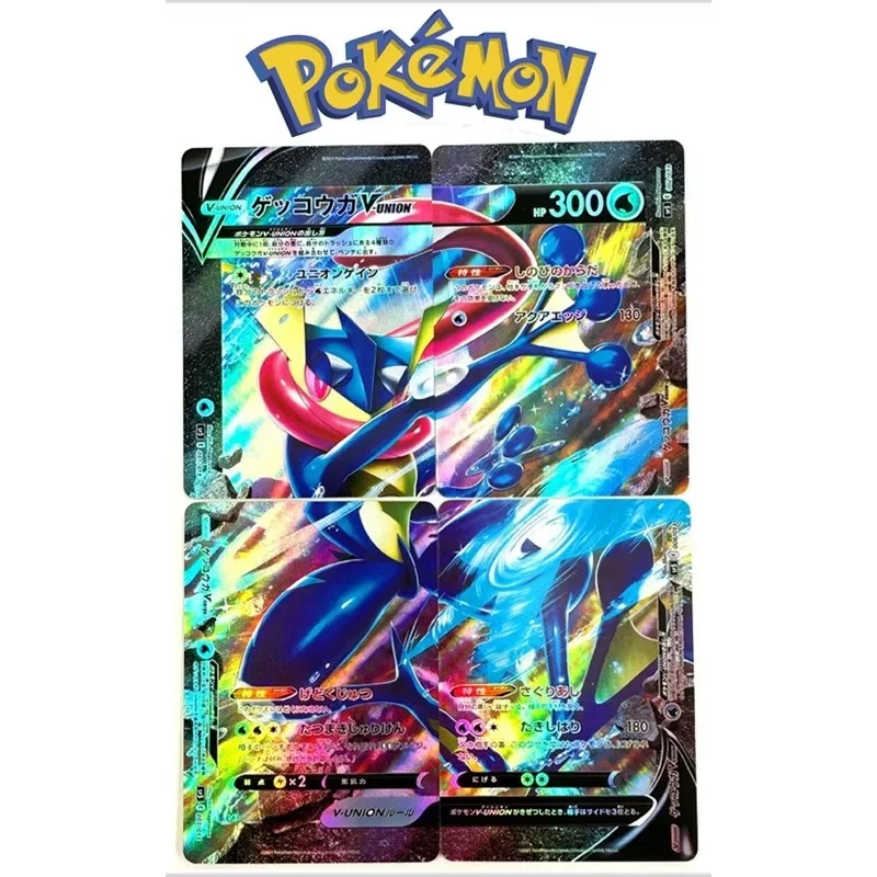 

PTCG Pokemon Kaarten 4pcs/set Japanese Greninja Refraction Shiny Collection Card Celebration Comic Kids Toy Card Toys Gifts