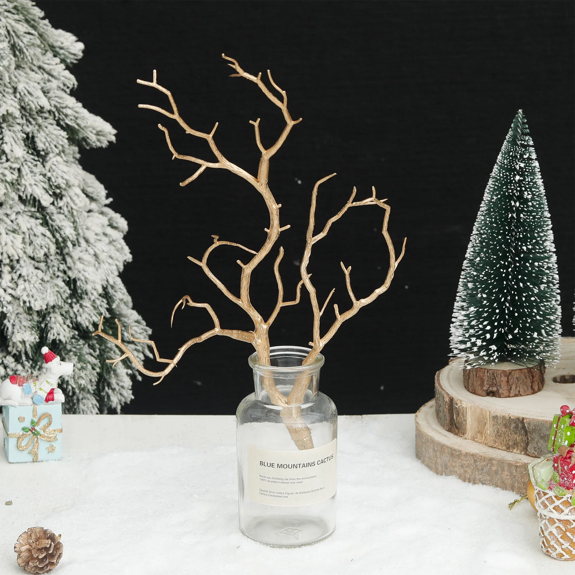 Baumzweige, künstliche Pflanzendekoration, Kunststoff, Zweig, Zuhause, Hochzeit, Halloween, Weihnachten, Zuhause, Geschenk, DIY, Simulation, Blumenarrangement – Detail 7