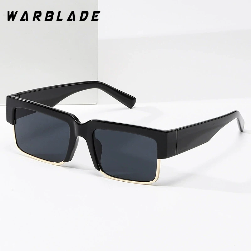 

Fashion Square Half Frame Women's Sunglasses Brand Design Men Sunglass Outdoor Driving Travel Summer Shade Eyewear Lentes UV400