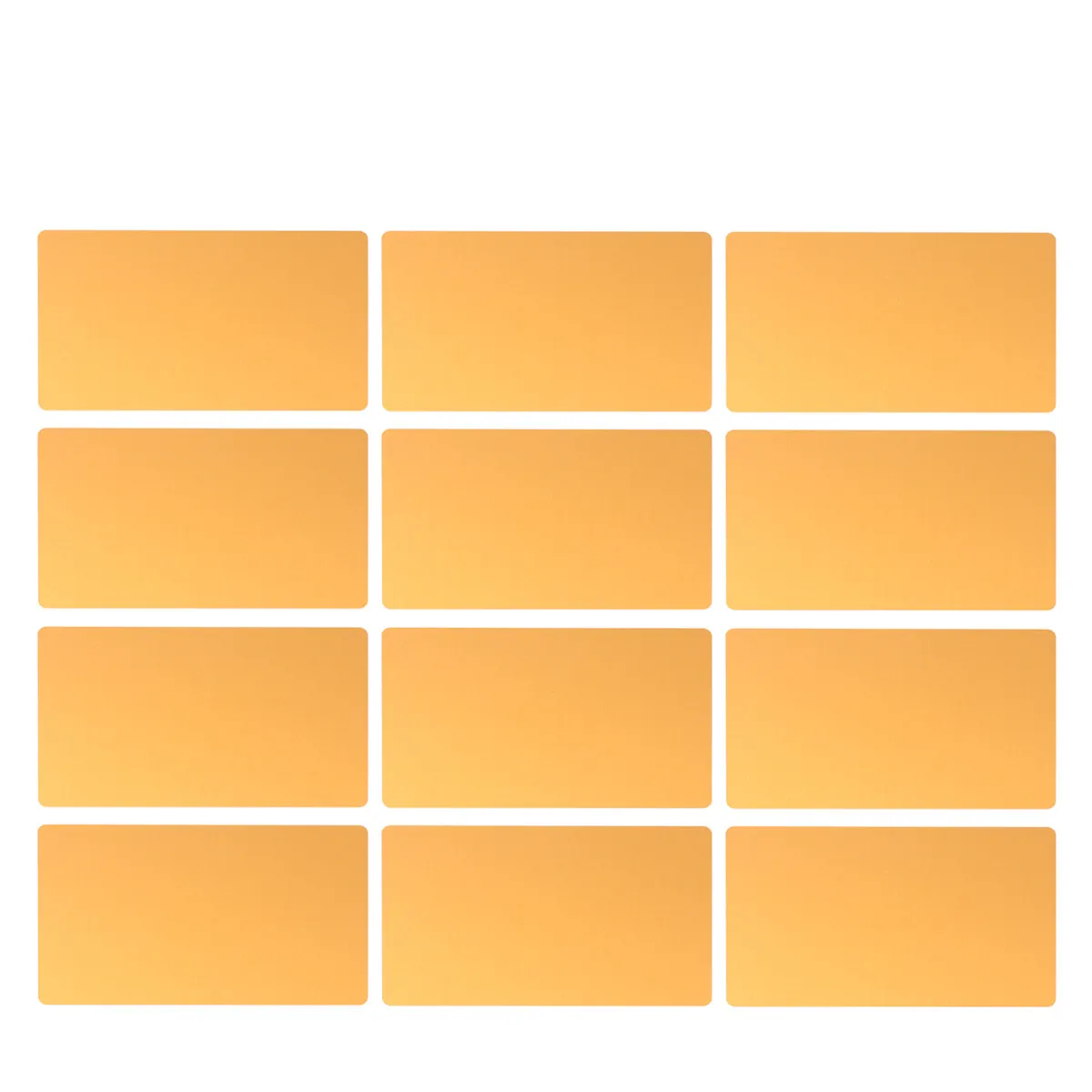 

50Pcs Blank Credit Card Name Cards 0.2mm Aluminum Thin Colored Anodized Laser Engraver Compatible Cnc DIY Rounded