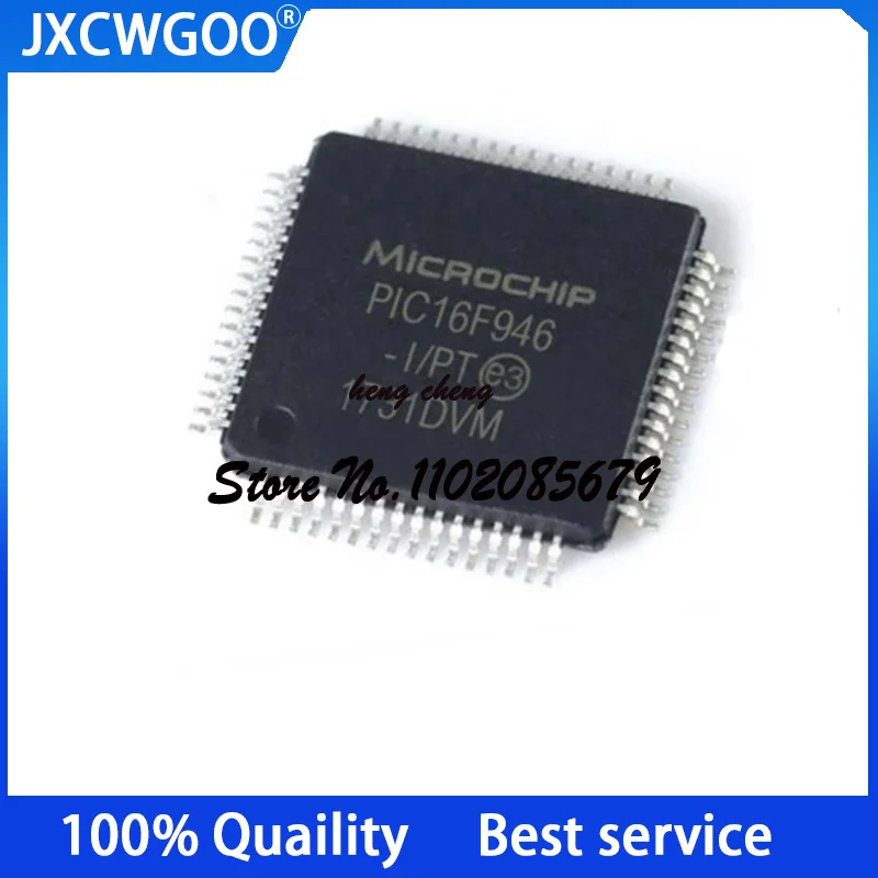 5-10PCS 100% New Original PIC16F946-I/PT PIC16F946 TQFP64 Single chip microcomputer (MCU/MPU/SOC)