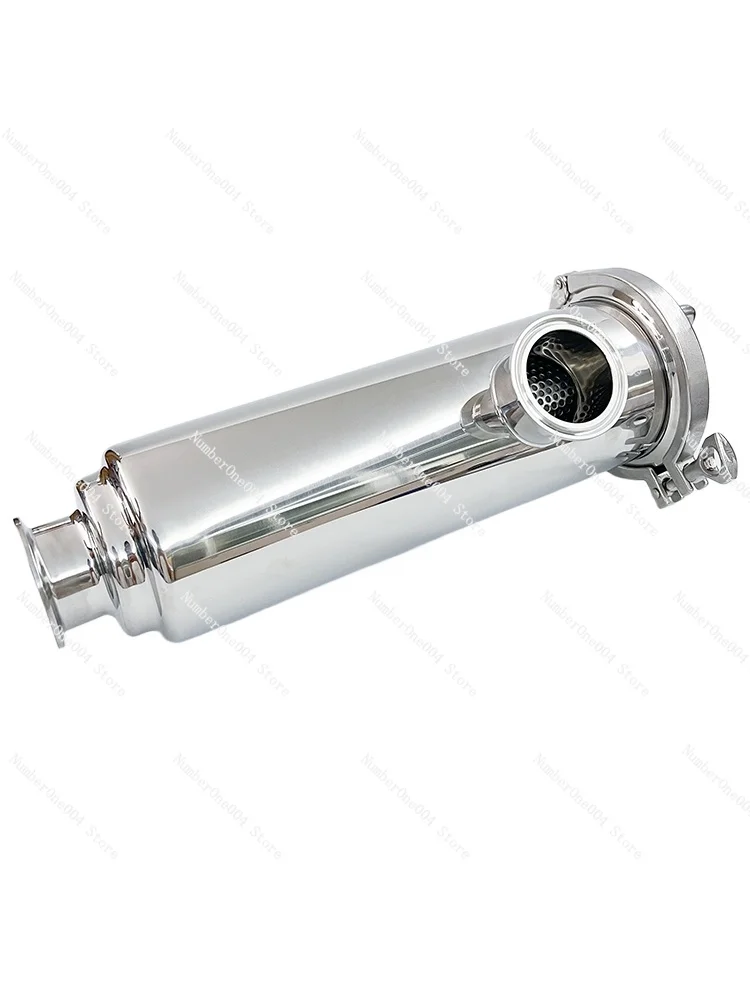 304 stainless steel quick installation angle filter hygiene grade lifting chuck tube right angle separator new model