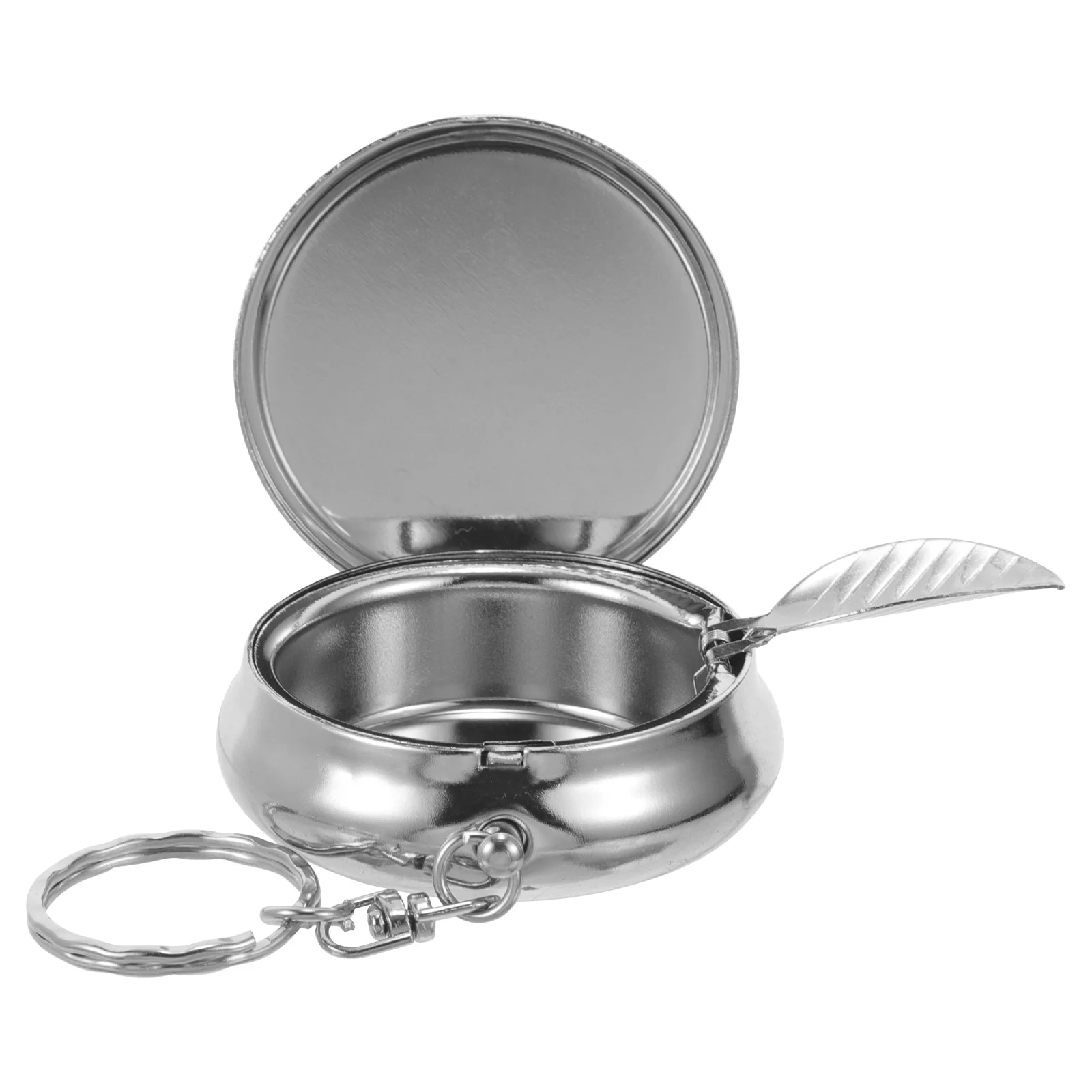Mini Ashtray Travel Wallet Keychain Holder Keyring Double Layer Portable Pocket Smoking