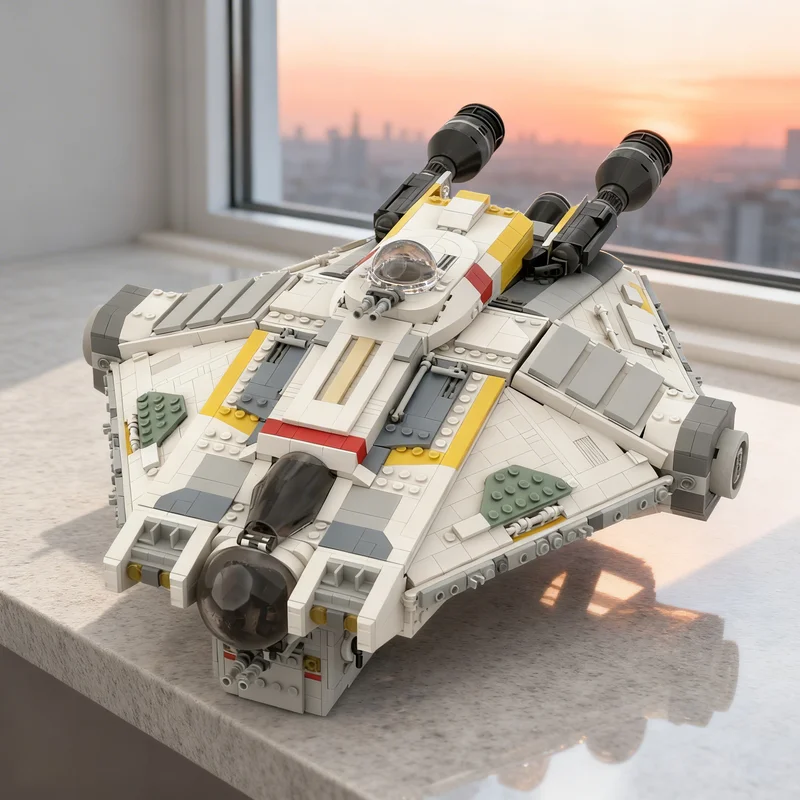 2358pcs MOC Star Battle The Ghost VCX-100 Model Building Blocks Architecture Toys Christmas Gifts Creative Art Brick Education