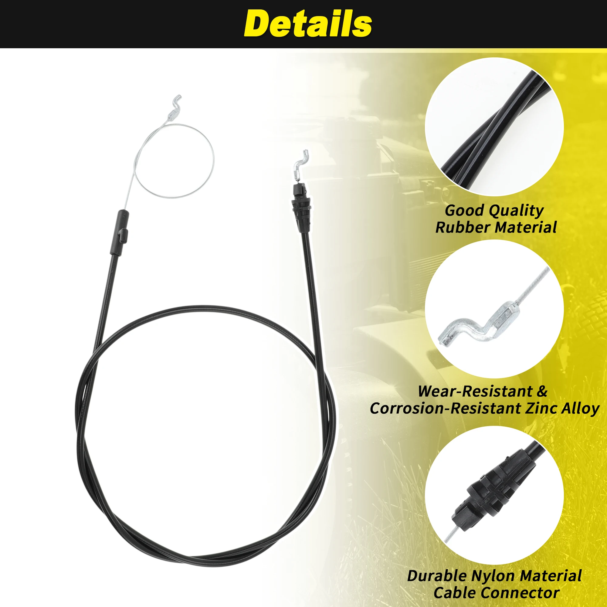 สายควบคุมเครื่องตัดหญ้า UXCELL รุ่น No.946-04703A สำหรับ Troy-Bilt TB105/TB115/TB120/TB125