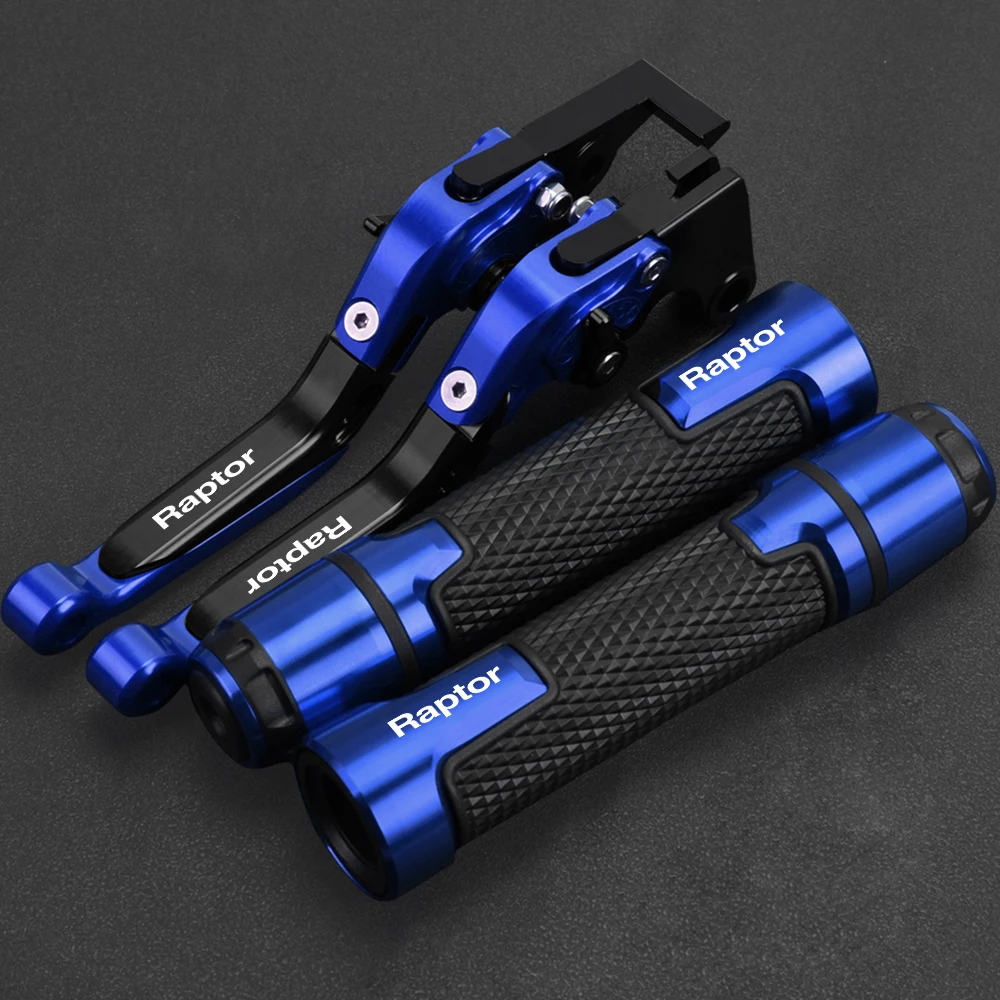 

For YAMAHA YFM 700 YFM700 Raptor YFM 660 YFM660 Raptor Foldable Handle Hand Grips Set Adjustable Brake Clutch Lever 2000-2006