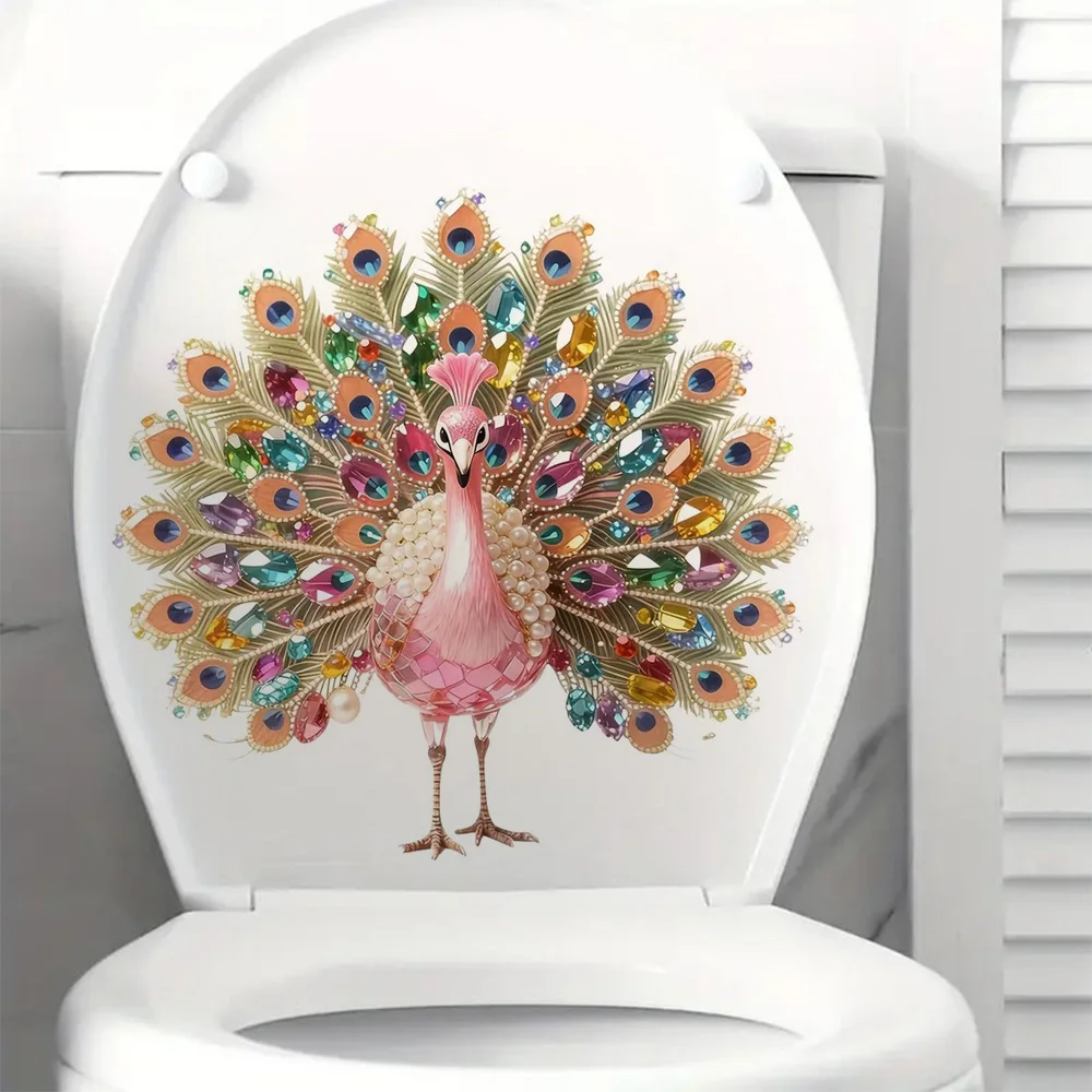 Gorgeous Peacock Vinyl Decal Stickers, Bedroom Entryway Living Room Porch Home Decoration Wall Stickers, Removable Stickers,