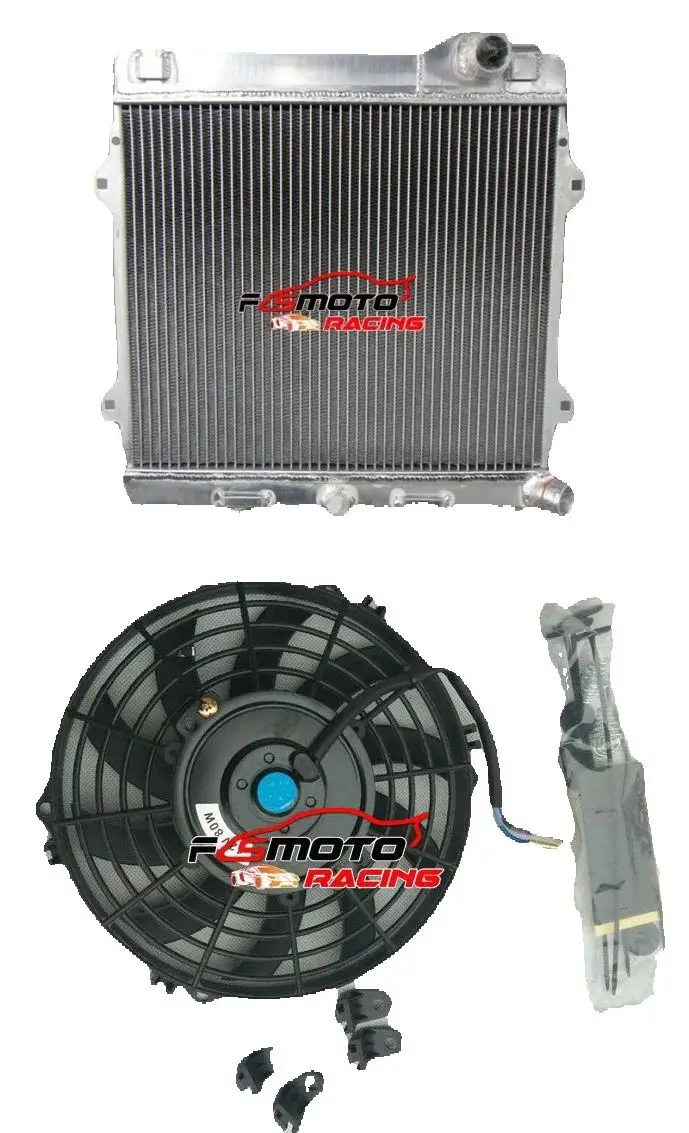 3Row 52mm Aluminum Radiator + Fan For BMW M3 E30 2.3L 1987 1988 1989 1990 1991 87 88 89 90 91MT