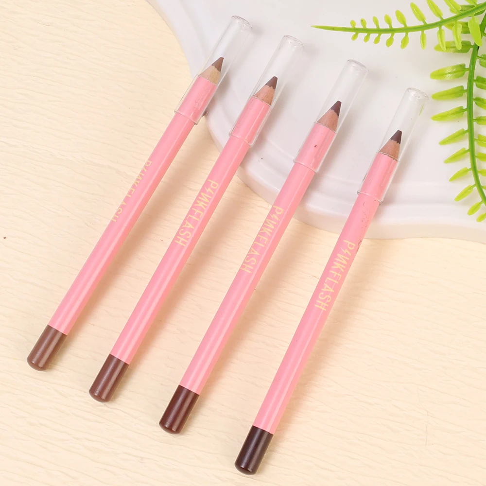 4pcs Eye Brow ดินสอกันน้ํา Professional Women Eye แต่งหน้าปากกาง่ายสีธรรมชาติสีดําสีน้ําตาลเครื่องสําอางค์ความงามเครื่องมือคิ้ว