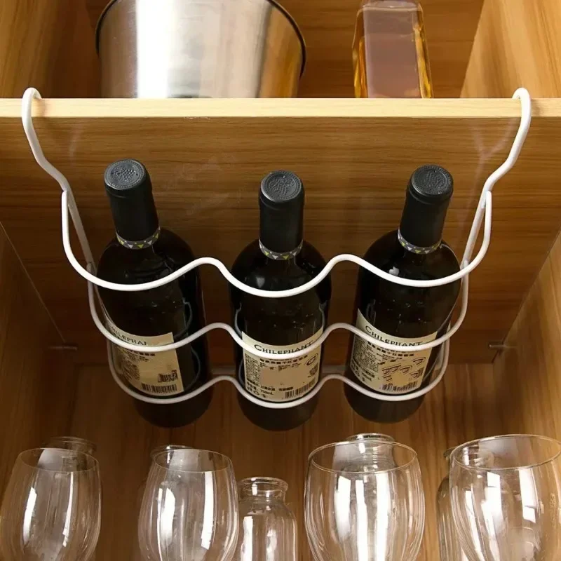 Household Convenience Small Tools Refrigerator Organizer Rack Inside Shelf Beer Wine Bottle Holder Rack Kitchen Storage Shelves
