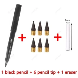 8 Pcs/Set Unlimited Eternal a Pencil No Ink Writing Magic Stationery for Writing Art Sketch kawaii school supplies gel pens set