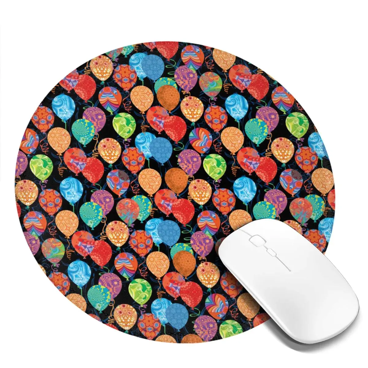 Birthday Balloon Mouse Pad Colorful Print Comfortable Mousepad Gaming Accessories For PC Laptop Computer Fashion Mouse Mats