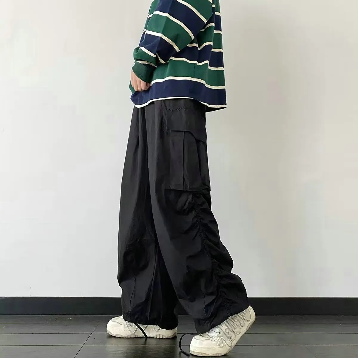2024 Streetwear Harem Pants Men\'s Baggy Jogging Sweatpants Oversized Hip Hop Fashion Pants Japanese Streetwear Pants XS-4XL