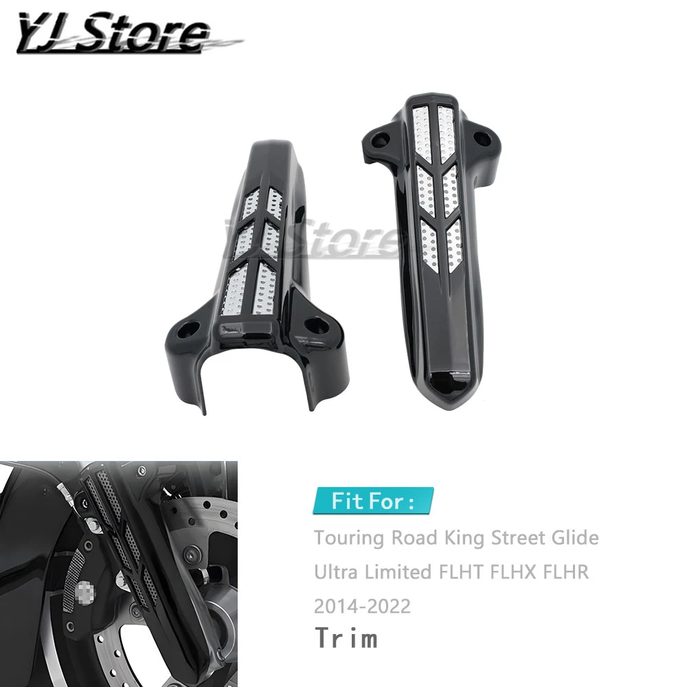 

Fit For Harley Touring Road King Street Glide Ultra Limited FLHT FLHX FLHR 14-22 Motorcycle Front Lower Fork Leg Covers Slider
