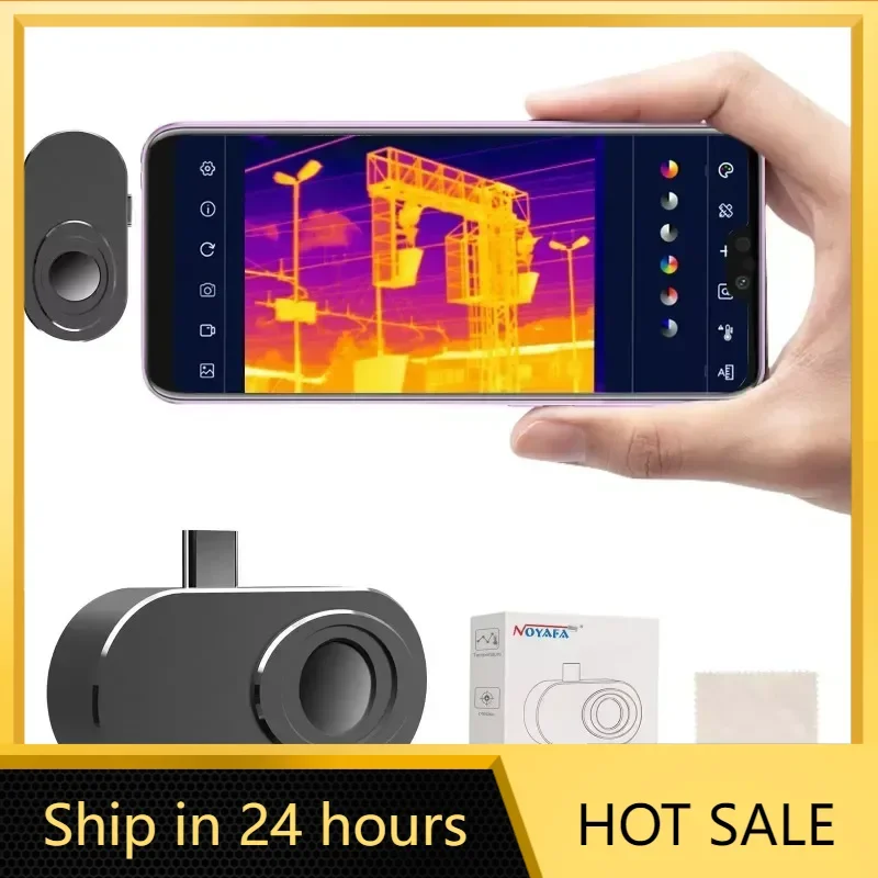 

NOYAFA Thermal Camera NF-586S Upgraded Smartphones Imager 256 X192 IR Resolution for Home Use Building Factory Places