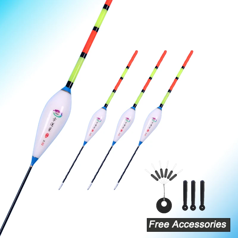 Fishing Floats+PVC Tube+ Free Accessory Match to Use Great Visible Bobbers Hollow Tail Design Special For Poor Sight Fisherman