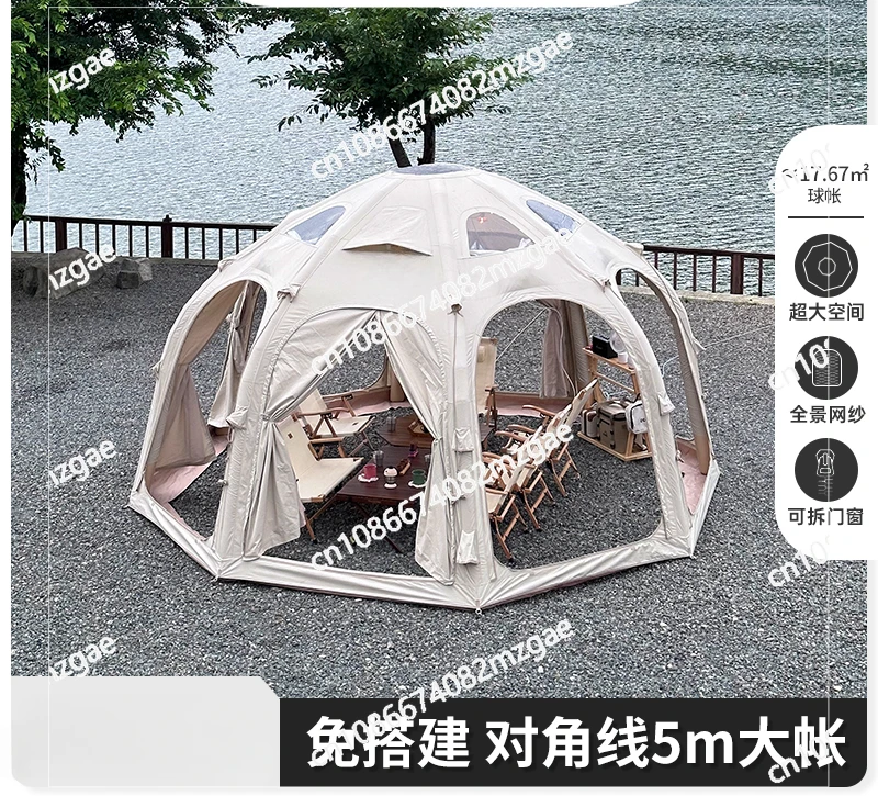 Ball Inflatable Tent Winter Outdoor Wind Resistance Warm Overnight Comfortable Deep Camping