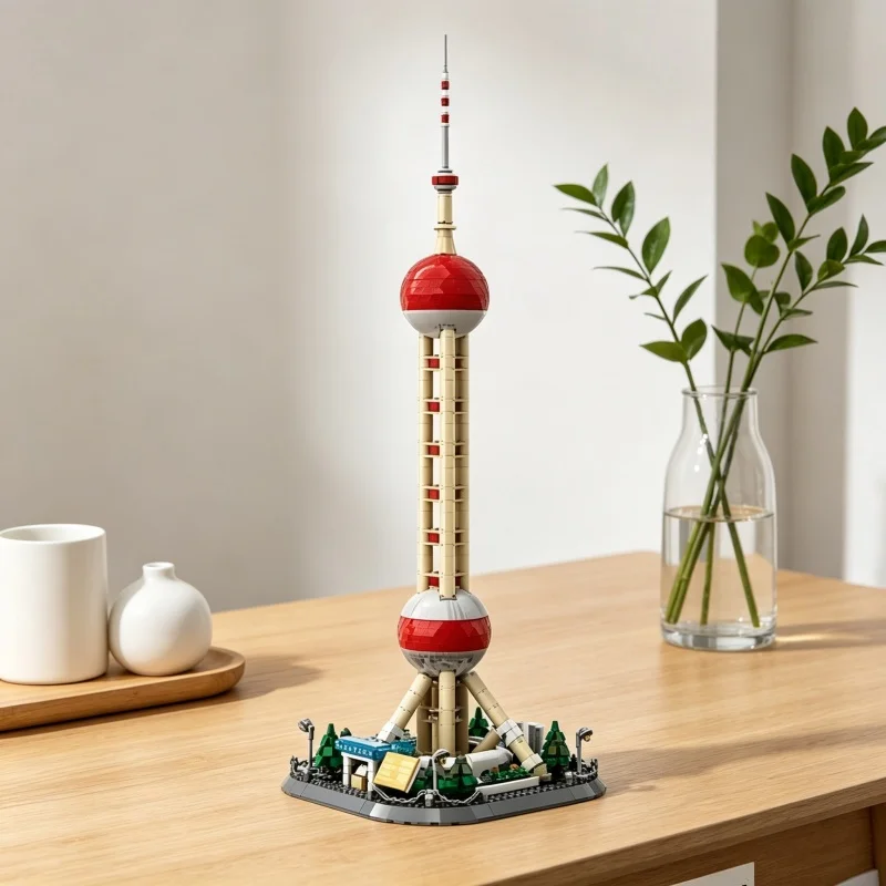 

832Pcs DIY Assembly Building Model Blocks Bricks Home Decoration Tv Tower Toys Boys Girls Gifts Adult Gifts