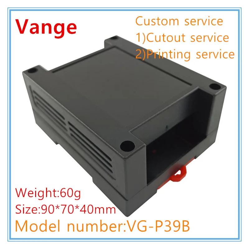 Vange PLC PCB junction box 90*70*40mm ABS plastic instrument housing