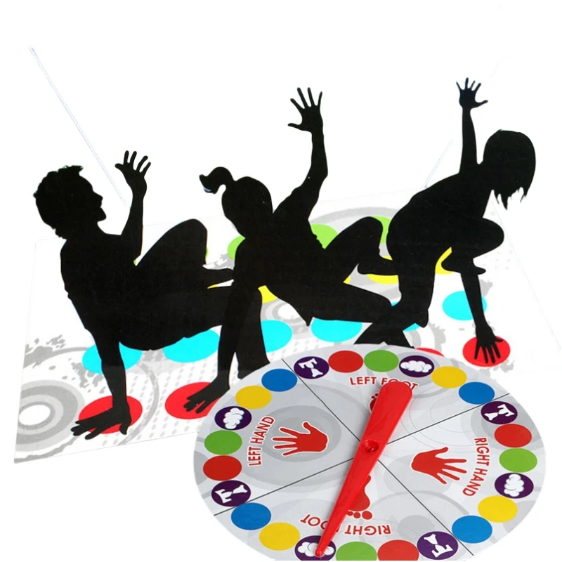 Manta de equilibrio corporal de juego interactivo para padres e hijos, fiesta clásica Twister, música de torsión corporal para niños, juguetes deportivos educativos