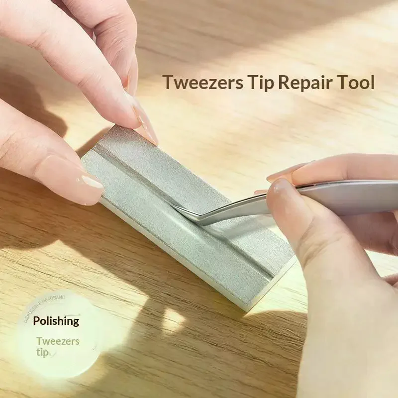 Multi-function Grindstone Tweezers Corrector Repair Tools for Tweezer Soldering Iron Tips Pointed Head Correction