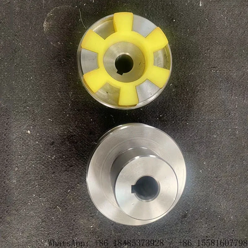 High Torque Jaw Coupling Outer Diameter 105mm Hex Rubber Cushion Three-Claw Coupling Pump Motor Connection Back Wheel Coupler