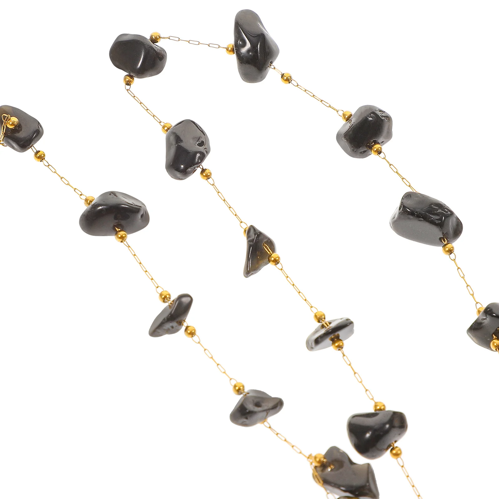 

Natural Crystal Bead String for DIY Jewelry Making Craft Hanging Decor Stone Beads Strands Roll Garland Decorative Chain