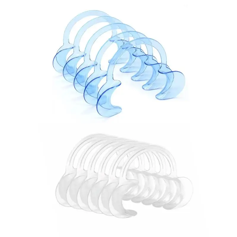 10Pcs Dental Mouth Opener C Shape Plastic Lip Cheek Retractors Intraoral Cheek Lip Opener Dentistry Tool