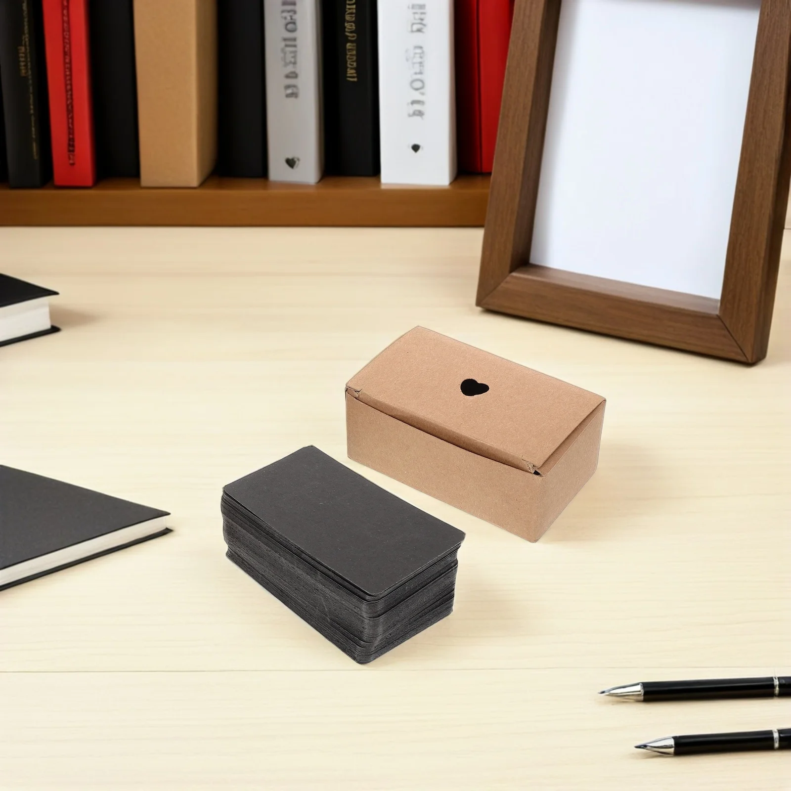 200 قطعة بطاقات سوداء فارغة ملاحظة بطاقات مزدوجة الوجهين للكتابة جيب المفردات البطاقات التعليمية لدعوات مراجعة الدراسة #6