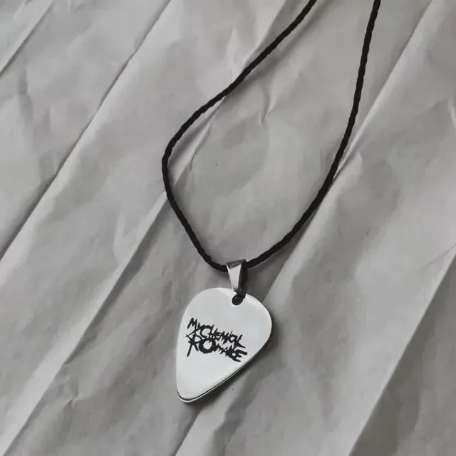 Rock Band My Chemical Romance Necklaces Cosplay MCR Stainless Steel Pendant Necklace Fashion Geometric Jewelry Gifts
