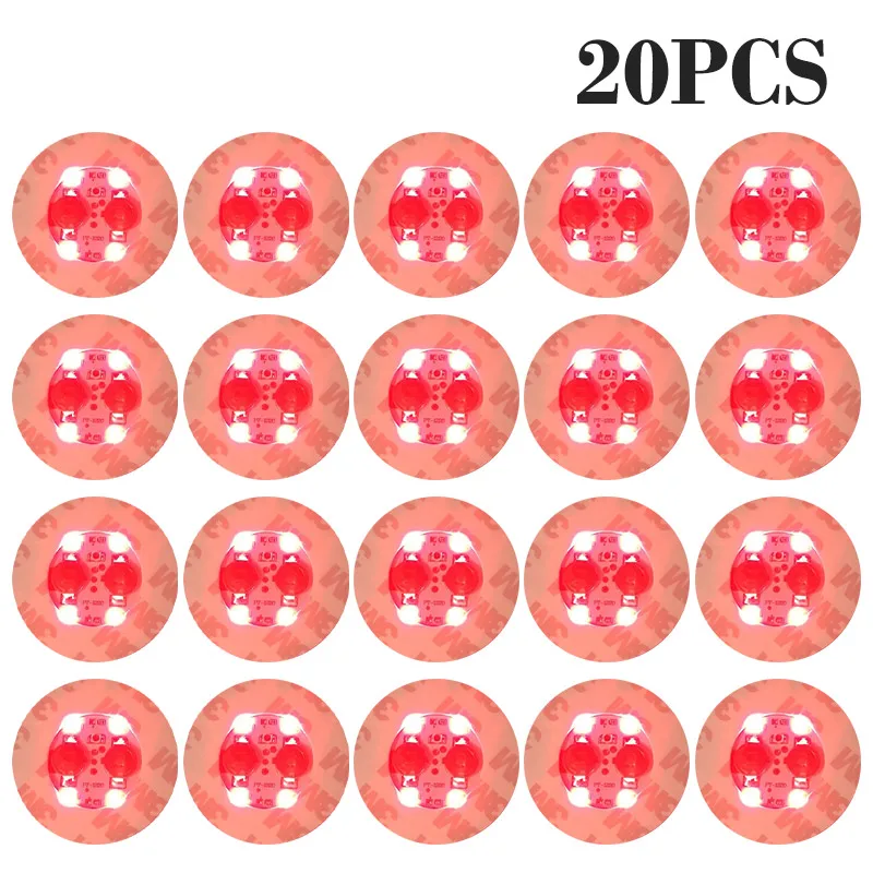 100 Stuks LED Servies Mat Cup Lichtgevende Sticker Kleurrijke Knipperende Fles Sticker Lichtgevende Coaster Kraam Bar Licht