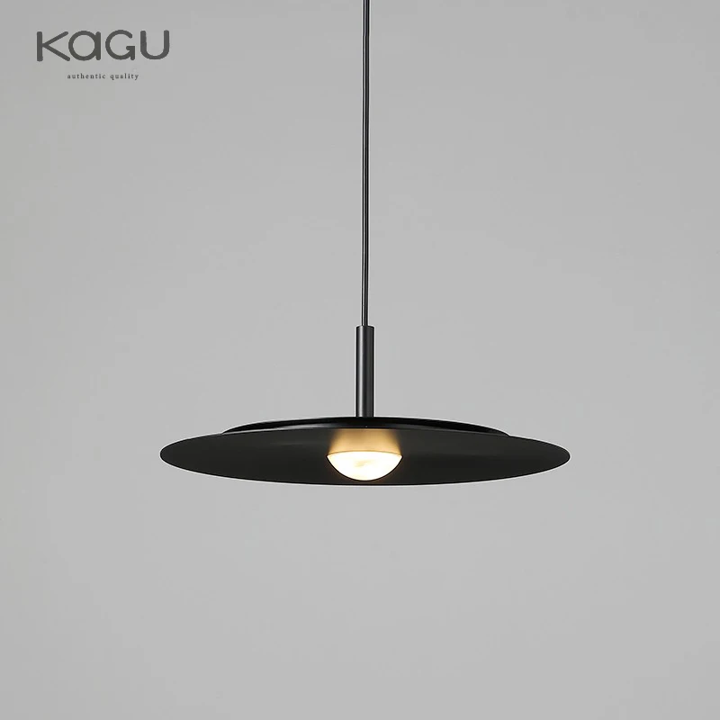 KAGU nowoczesna osobowość lampa wisząca latający spodek Home Decor dania projektant stół do jadalni Bar salon wisiorek w kształcie UFO światła