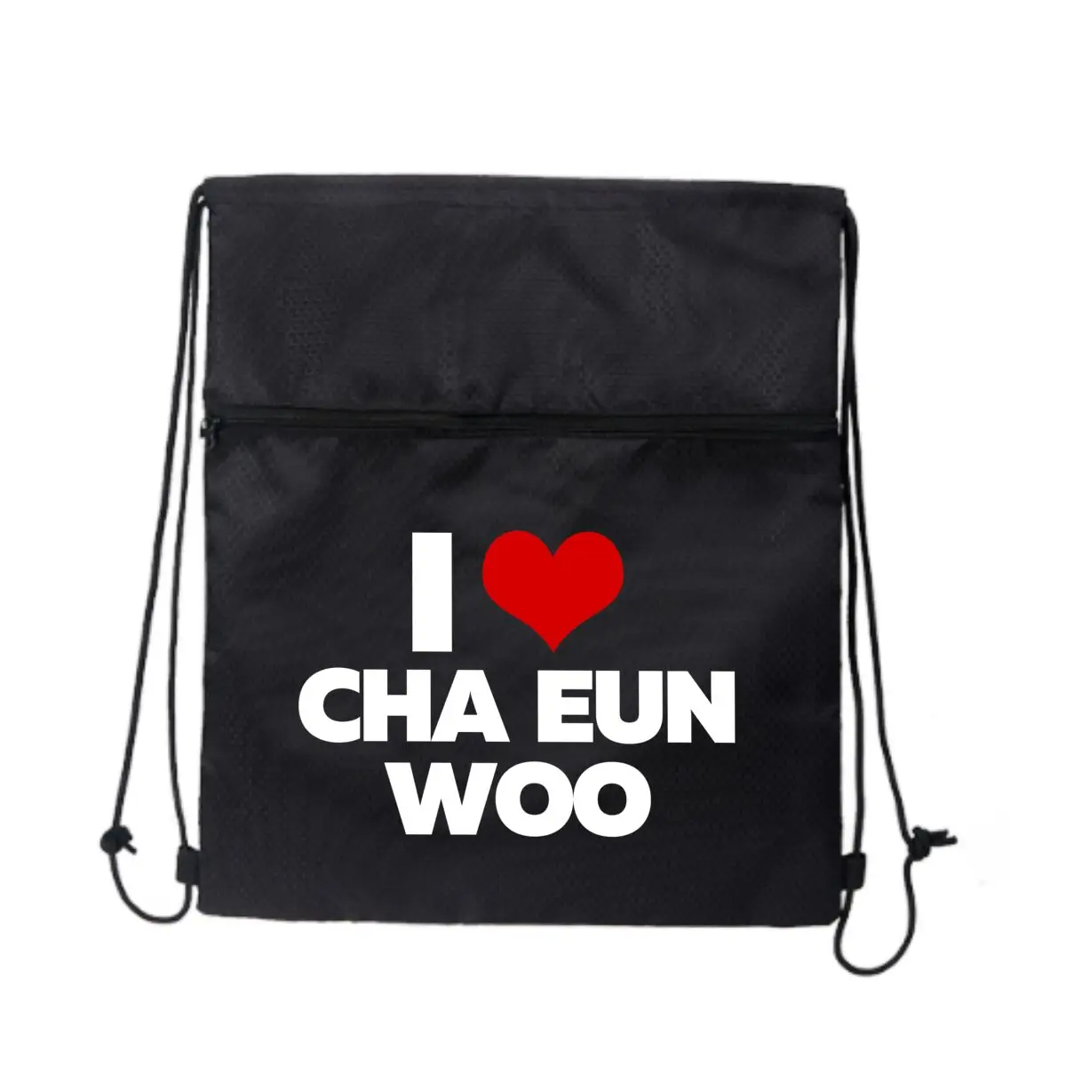 

I Love Cha Eun Woo Складной рюкзак на шнурке Легкий простой и модный спортивный рюкзак унисекс