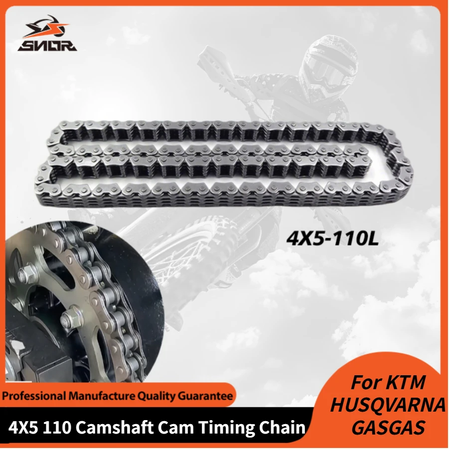 

SNOR 4X5-111L мотоциклетная цепь ГРМ с распределительным валом 250 350 для KTM SX Freeride HUSQVARNA GASGAS, запасные части для трансмиссии