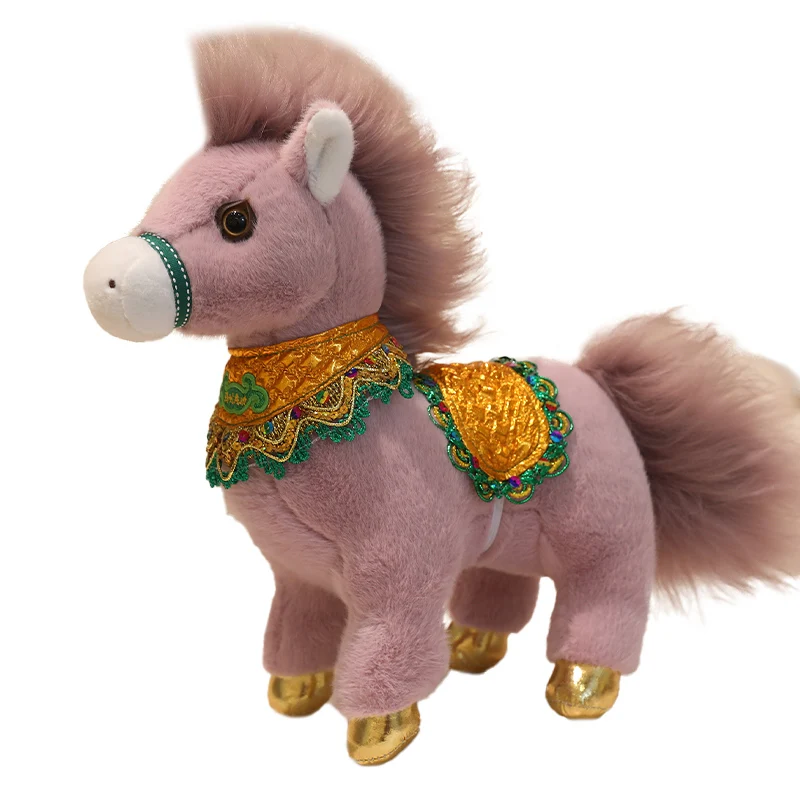 25/35/50 cm knappe paard pluche poppen gevuld zacht mooi paard kussen aantrekkelijk speelgoed voor verjaardag kerstcadeau