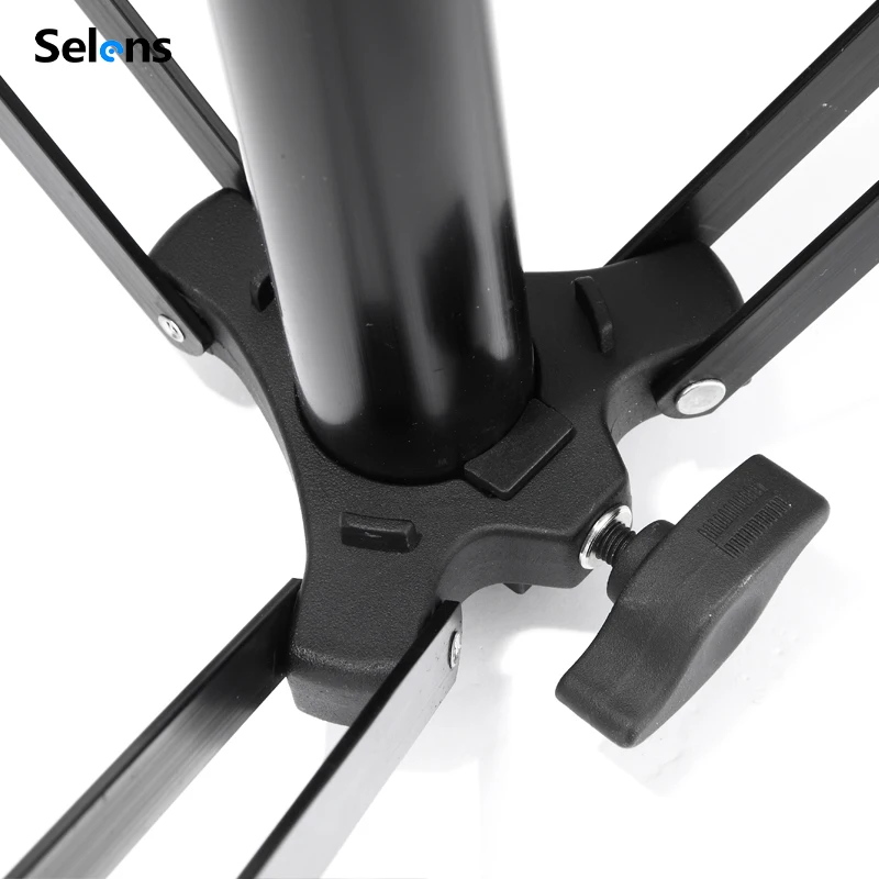 Selens 7.3M 라이트 스탠드(공기 압력 버퍼 포함) 알루미늄 합금 플래시 프레임 비디오 조정 가능한 삼각대 사진 Stiduo 부하 22KG