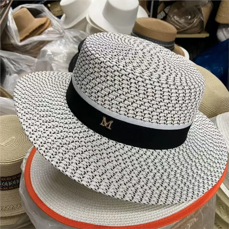 

Summer hats for women sunshade and flat-topped simple top