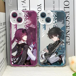Honkai Star Rail Sampo Jing Yuan Kafka Phone Case for IPhone 16 15 Pro Max 7 8 14 Plus 13Mini 12 11 X XS Soft Clear Cover Fundas