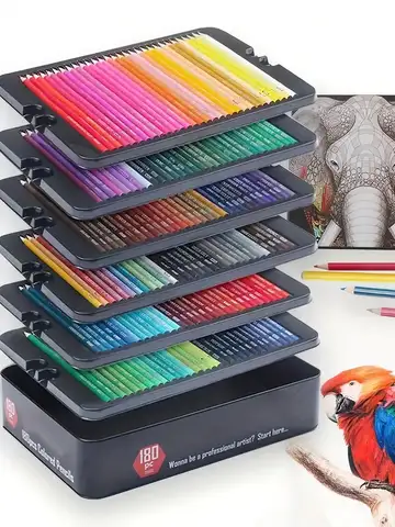 72/120/180/260 Colors Professional Colored Pencils Set Fine Art Drawing Non-toxic Oil Pencils Set for Sketching Coloring Pencil