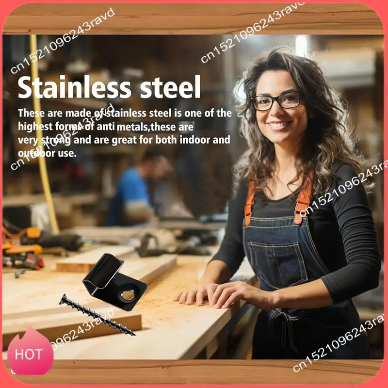 

HOT-Зажимы для старта из нержавеющей стали Зажимы для палубы Универсальные зажимы для настила с винтами для настила для композитных досок настила 80 шт.