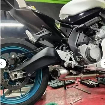 Full Exhaust System for 675SR 675R 675NK Motorcycle Exhaust Muffler Modify 675SRR Exhaust Escape Front Link Pipe