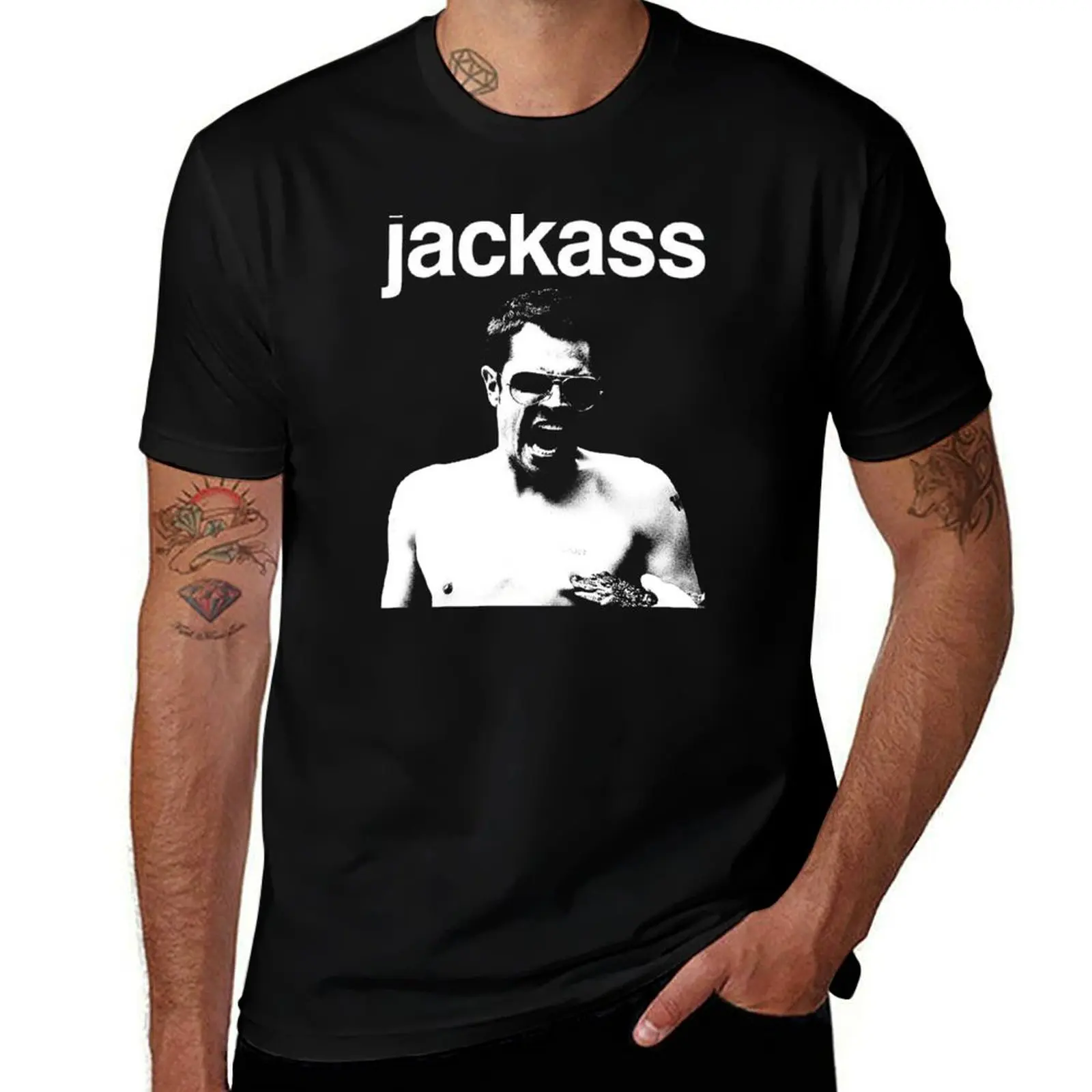 

Jackass T-Shirt cotton t shirt pack cotton t shirts man 100% funny t shirts cotton T-Shirt