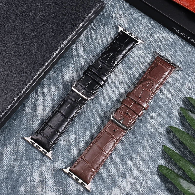 49 45 44mm Leather Strap For IWO Series 6 7 8 Ultra Smart Watch I7 W37 SmartWatch T500 W27 T900 Pro DT100 X8 XS8 Max Wristbands