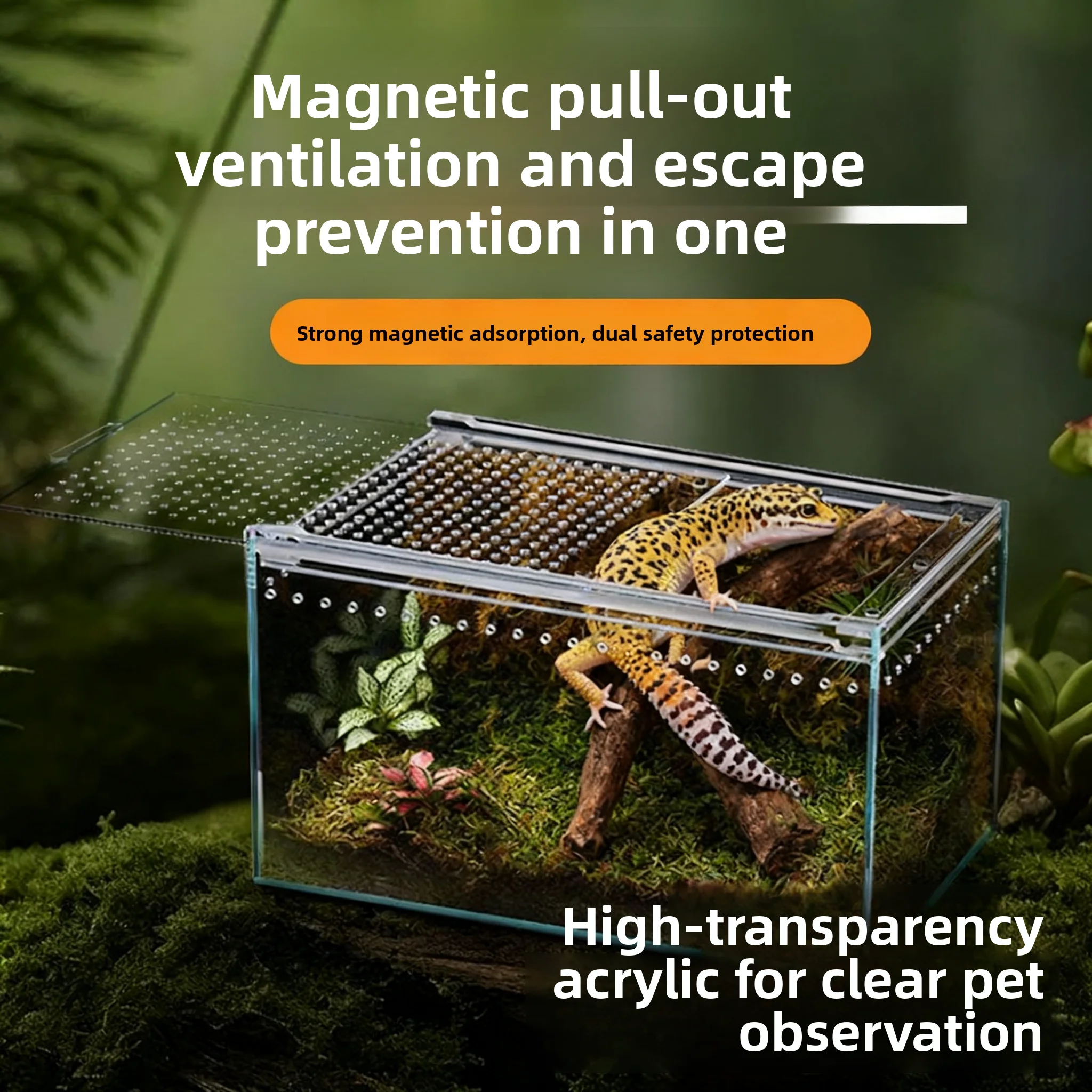

Акриловый аквариум для рептилий: прозрачный террариум для разведения хамелеонов, гекконов, змей, прозрачный контейнер для животных, декор