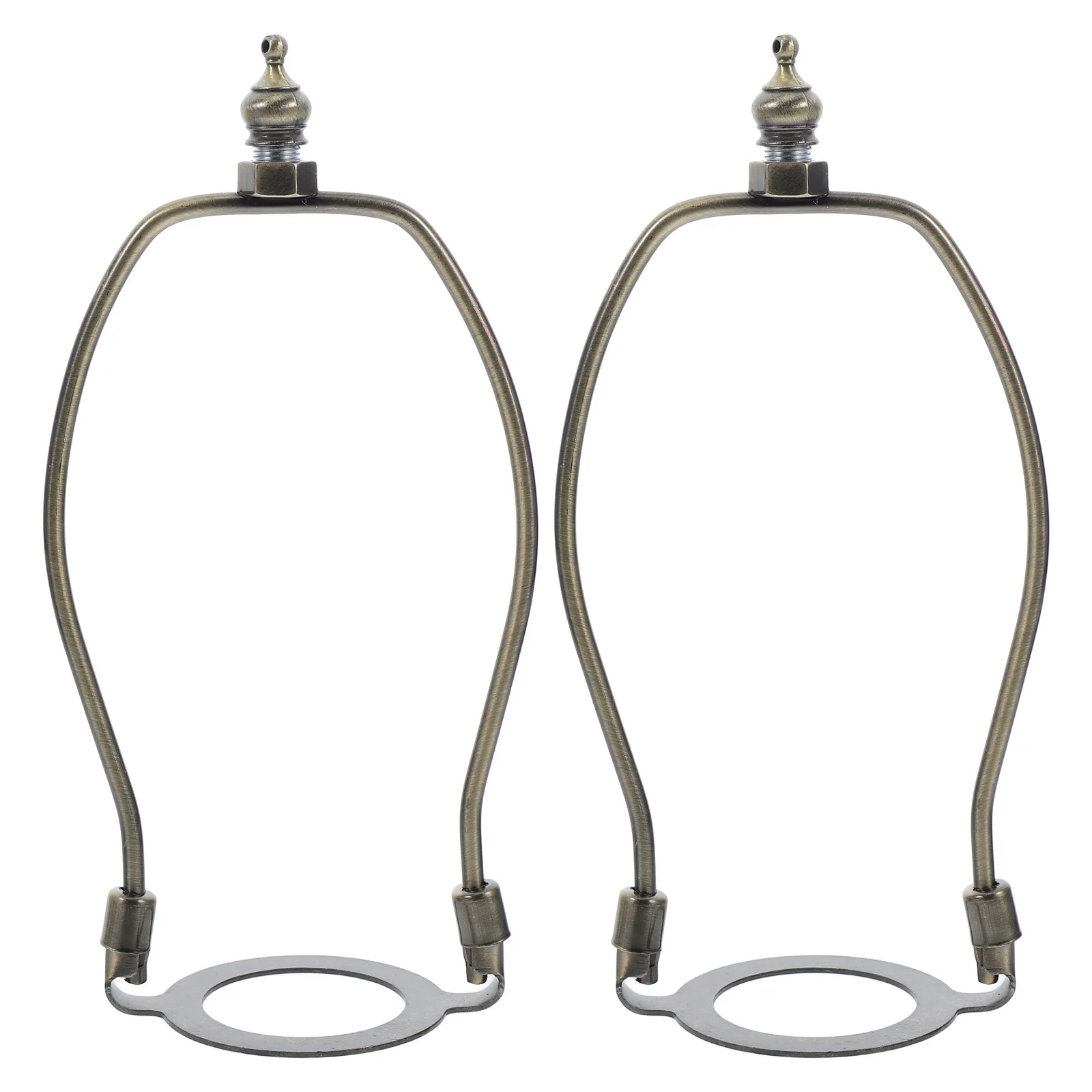 2pcs Lamp Shade Installation Bracket Harp For Lampshade Repair Replacement Parts Holder Support Cylindrical Metal Kit Floor