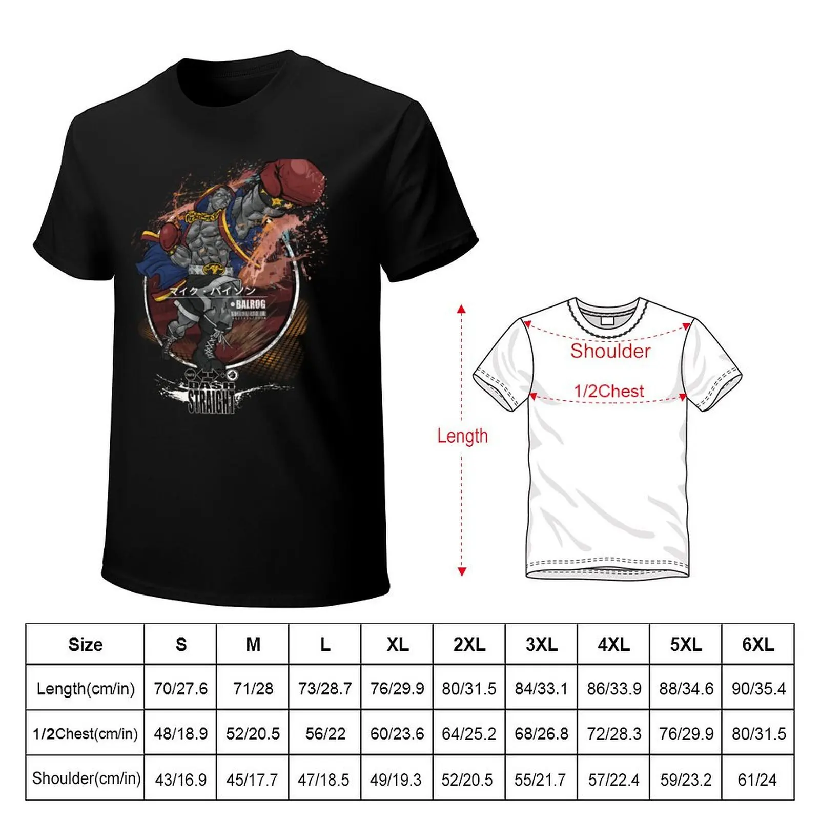 BALROG: DASH STRAIGHT T-Shirt Classic Graphic Short Sleeve Top