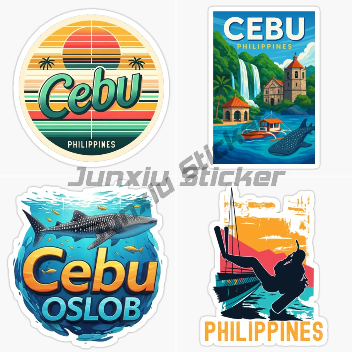

CORON ISLAND Cologne Island Cebu Philippines World-class Diving Holy Land Paradise Mirror Lake Landscape Vinyl Car Sticker
