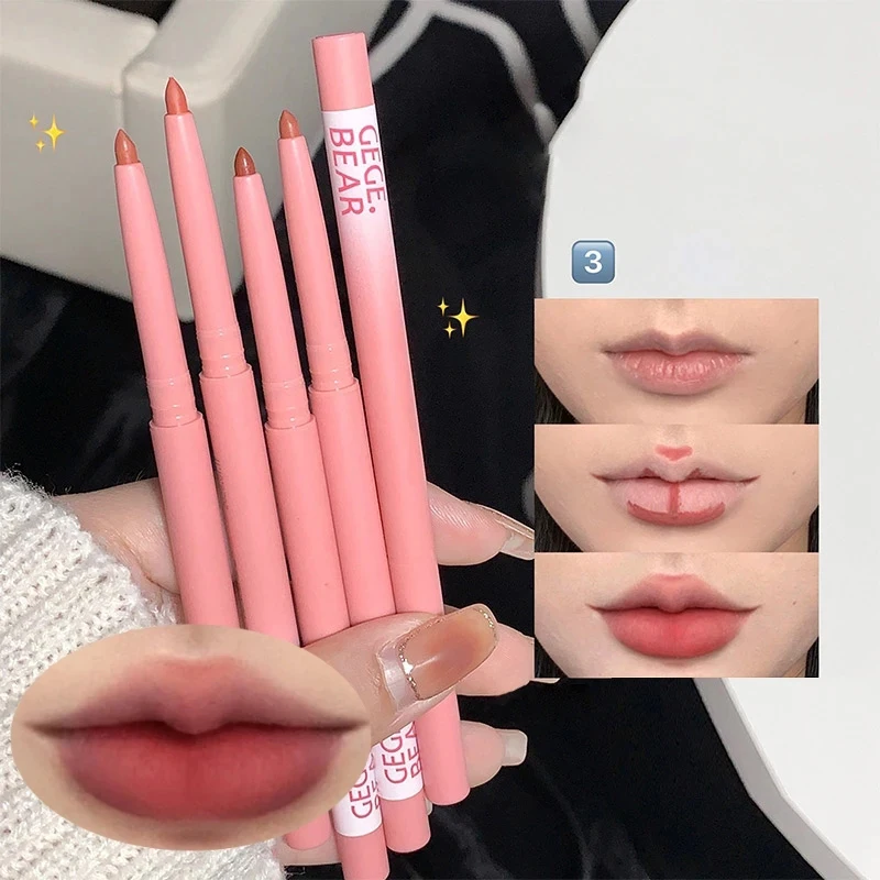 2023 New Matte Lipliner Outline Lipstick Non Stick Waterproof Velvet Lipliner Pencil Lasting Pink Lipliner Women's Cosmetics