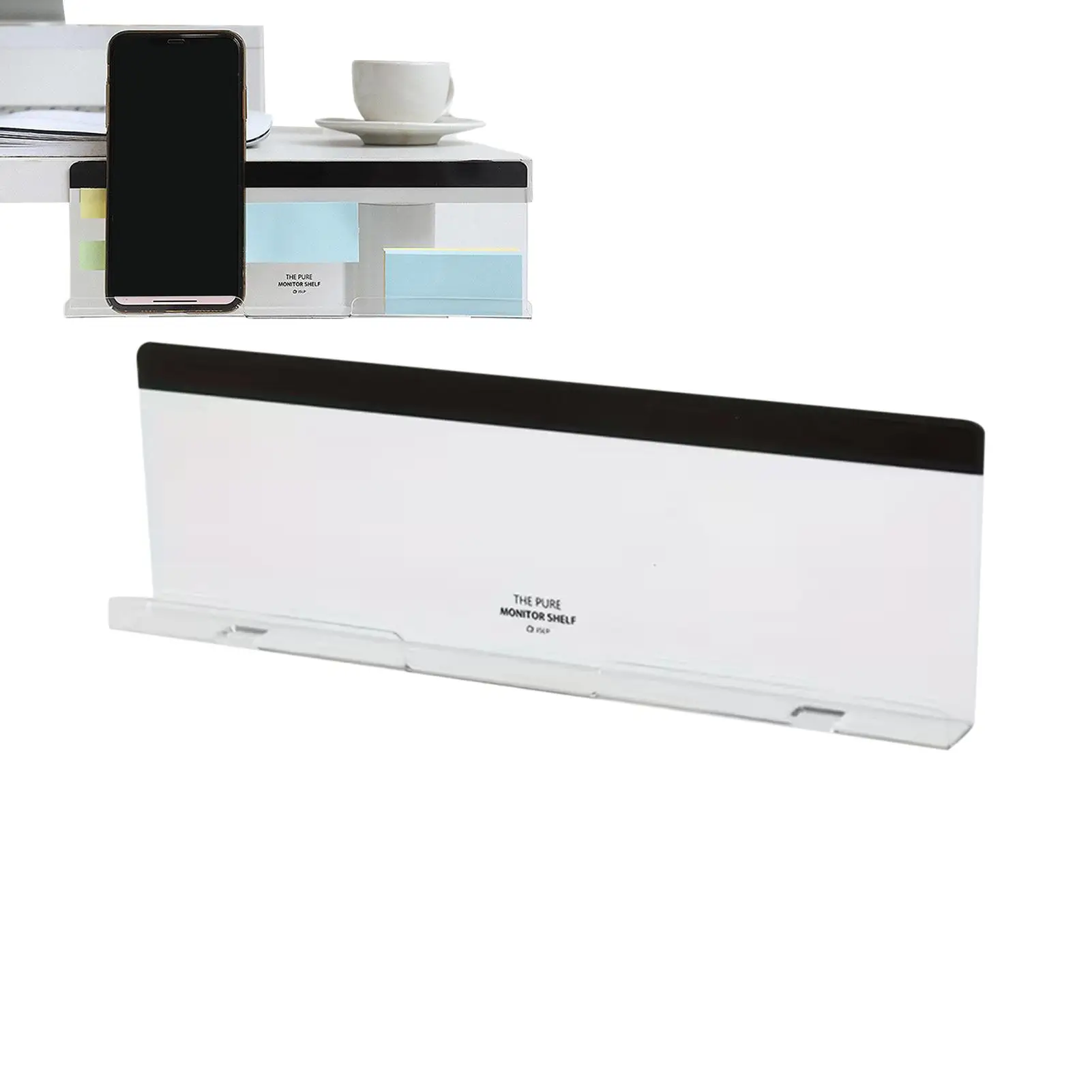 Desktop Computer Monitor Message Board Acrylic Screen Message Reminder Board Sticky Note Holder Office Screen Memo Panel