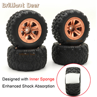 12mm Hex RC Monster Truck Tires Paddle Wheels for Wltoys 144010, MJX Hyper Go 14210 16210, SCY 16101Pro, HBX 16889, MN128 RC CAR